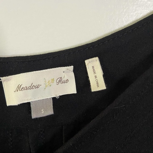 Anthropologie Meadow Rue Black Basic Flowy Tank - Picture 2 of 5